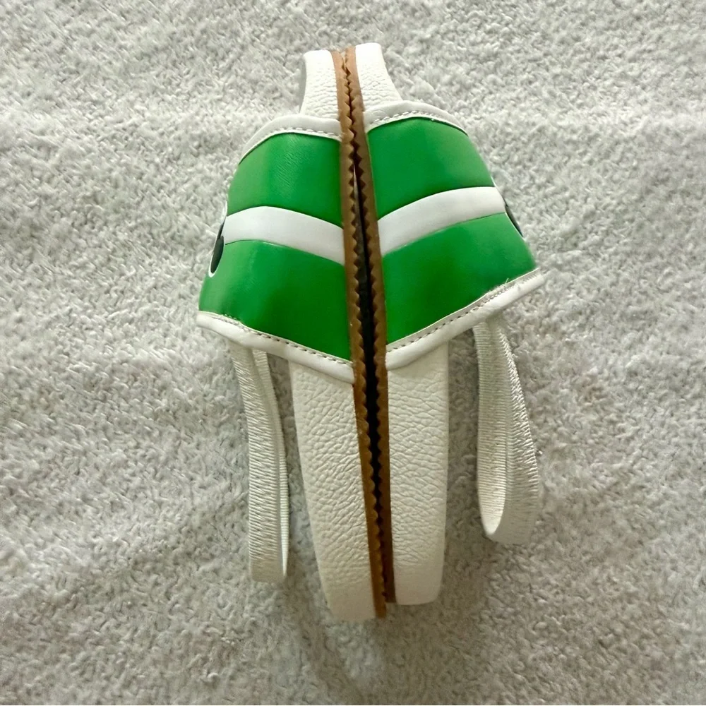 Disney x Janie and Jack | Green & White Mickey Mouse Slides | Size 8